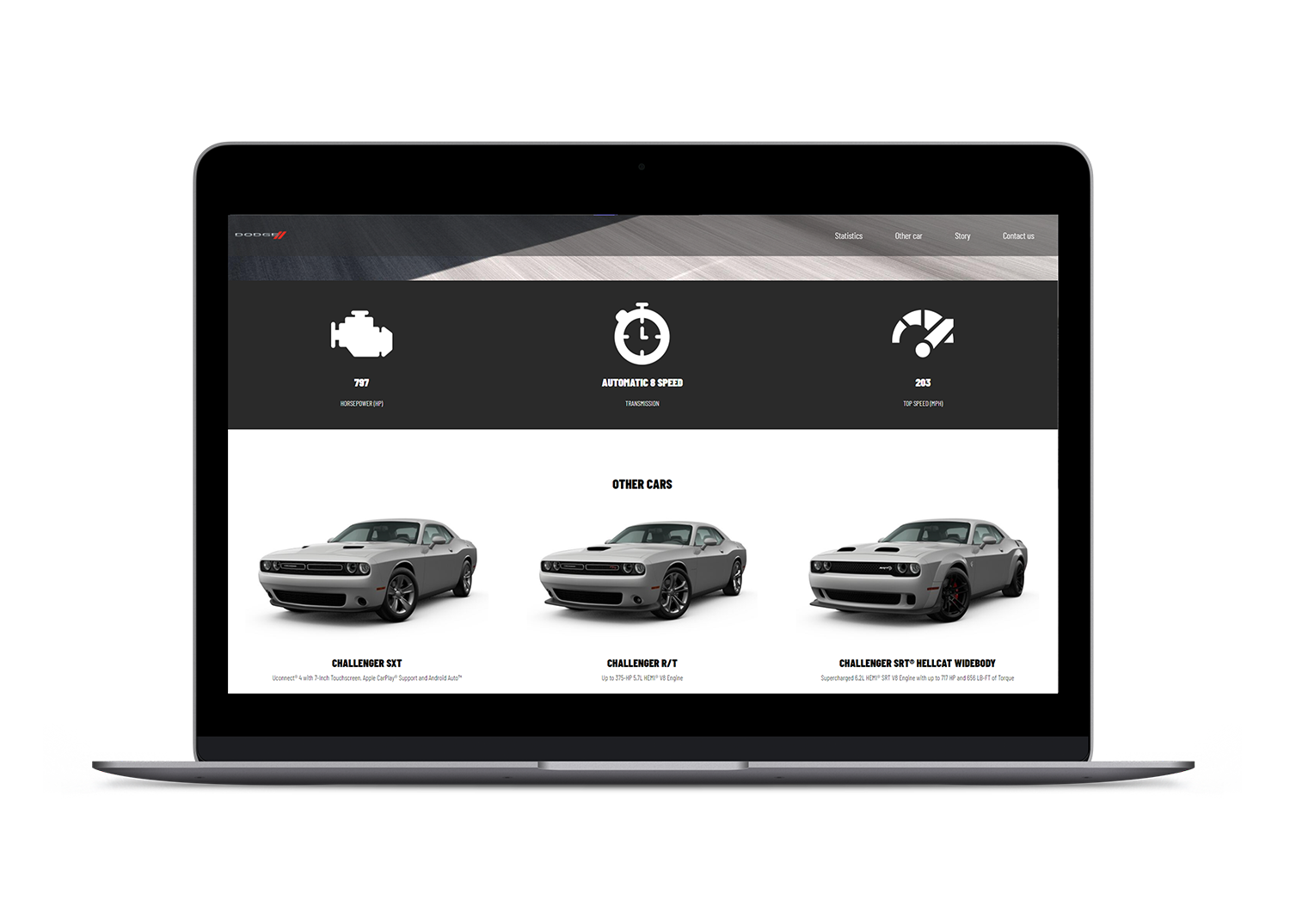 maquette onepage dodge